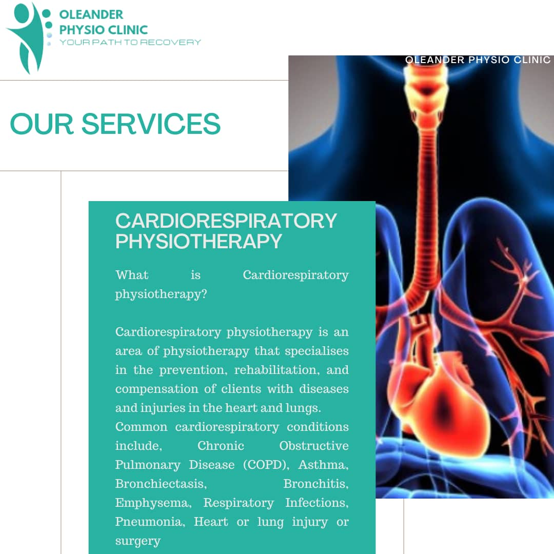 Cardiorespiratory Physiotherapy at Oleander Physio Clinic