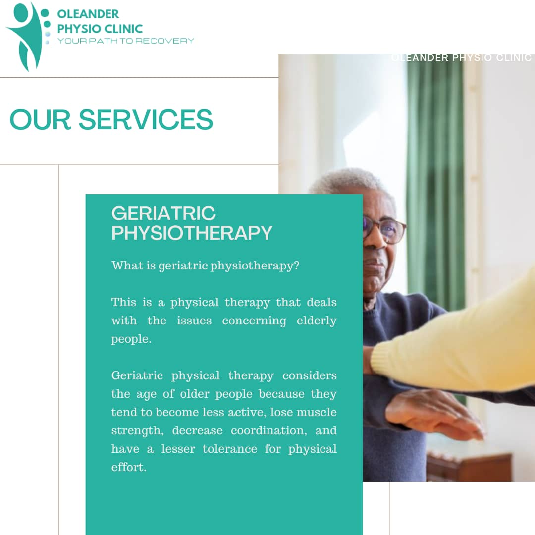 Geriatric Physiotherapy at Oleander Physio Clinic