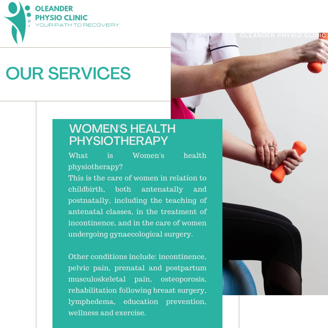 Women's Health Physiotherapy at Oleander Physio Clinic